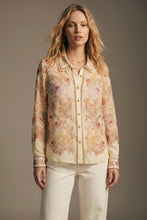 Load image into Gallery viewer, Lace floral print shirt - Beige
