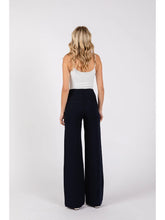 Load image into Gallery viewer, Ponte slim wideleg Slacks - Navy
