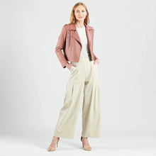 Load image into Gallery viewer, HIGH WAIST MOTO JACKET - Tan
