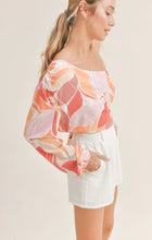 Load image into Gallery viewer, sunset one slde top - pink multi
