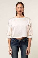 Load image into Gallery viewer, Cuff Sleeve Blouse - Beige
