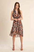 Load image into Gallery viewer, Printed asymmetrical Dress - Orange spots
