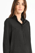 Load image into Gallery viewer, Ruffled Collar Top - Black
