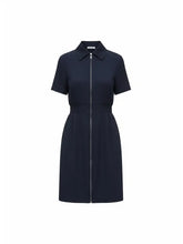 Load image into Gallery viewer, Zip Up Dress - Navy
