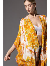 Load image into Gallery viewer, Mandala Flower kimono - Dessert Gold
