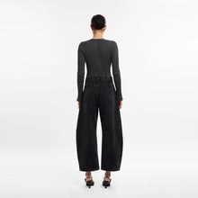 Load image into Gallery viewer, Tailored Barrel Jeans - Black

