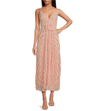 Load image into Gallery viewer, Rose pleated dress - Cream red
