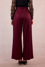 Load image into Gallery viewer, Wide pleated Pants - Red
