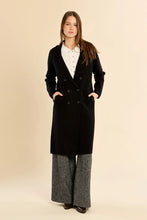 Load image into Gallery viewer, Long blazer coat - Black
