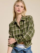 Load image into Gallery viewer, Plaid Shirt - Olive
