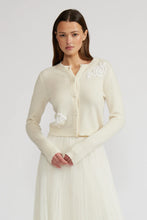 Load image into Gallery viewer, Beaded Cardigan - Ivory
