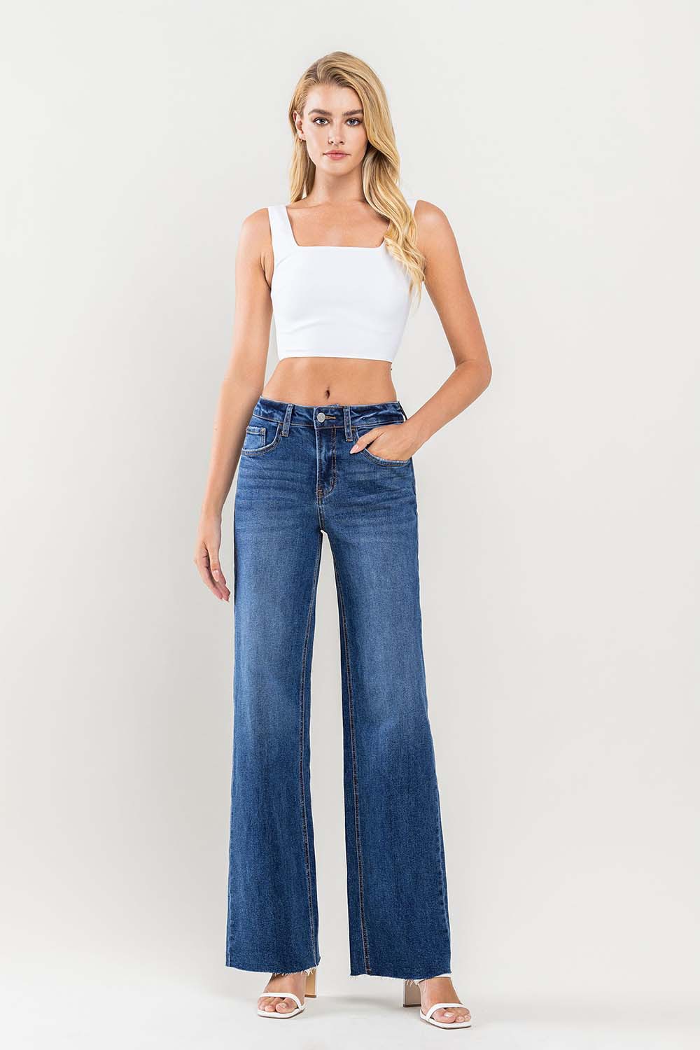 Loose Raw Hem Denim - INGE