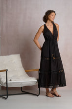 Load image into Gallery viewer, halter maxi dress - black
