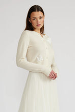 Load image into Gallery viewer, Beaded Cardigan - Ivory
