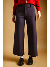 Load image into Gallery viewer, Cropped Ponte pants - Navy
