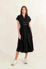 Load image into Gallery viewer, Double Button Dress - Black
