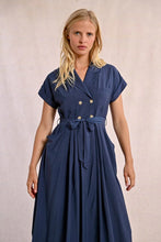 Load image into Gallery viewer, Trench Dress - Navy
