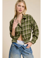 Load image into Gallery viewer, Plaid Shirt - Olive
