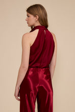 Load image into Gallery viewer, Halter scarf top - Merlot
