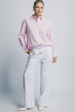 Load image into Gallery viewer, Wideleg Pullup linen pants - White
