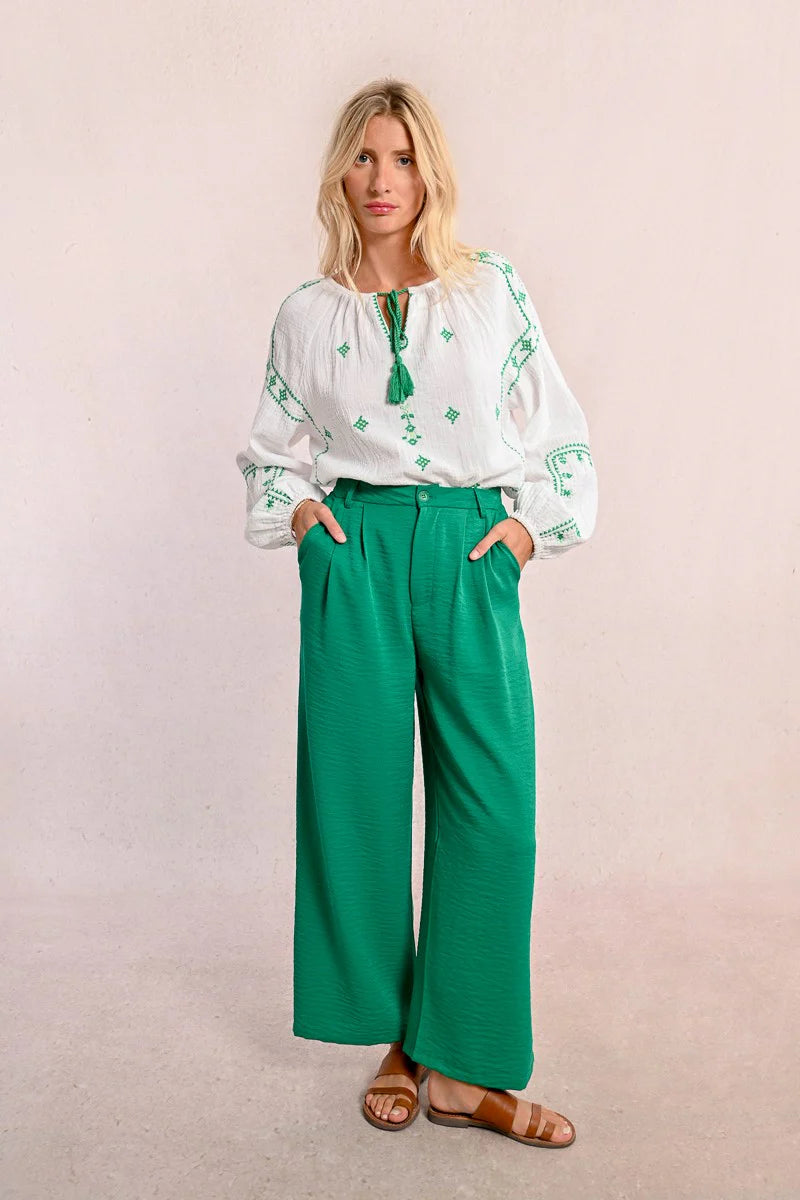 Straight pants - Green