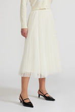 Load image into Gallery viewer, Pleated Tulle Skirt - Ivory
