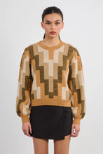 Load image into Gallery viewer, Block Sweater - Khaki
