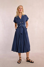Load image into Gallery viewer, Trench Dress - Navy
