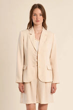 Load image into Gallery viewer, Woven Blazer - offwhite
