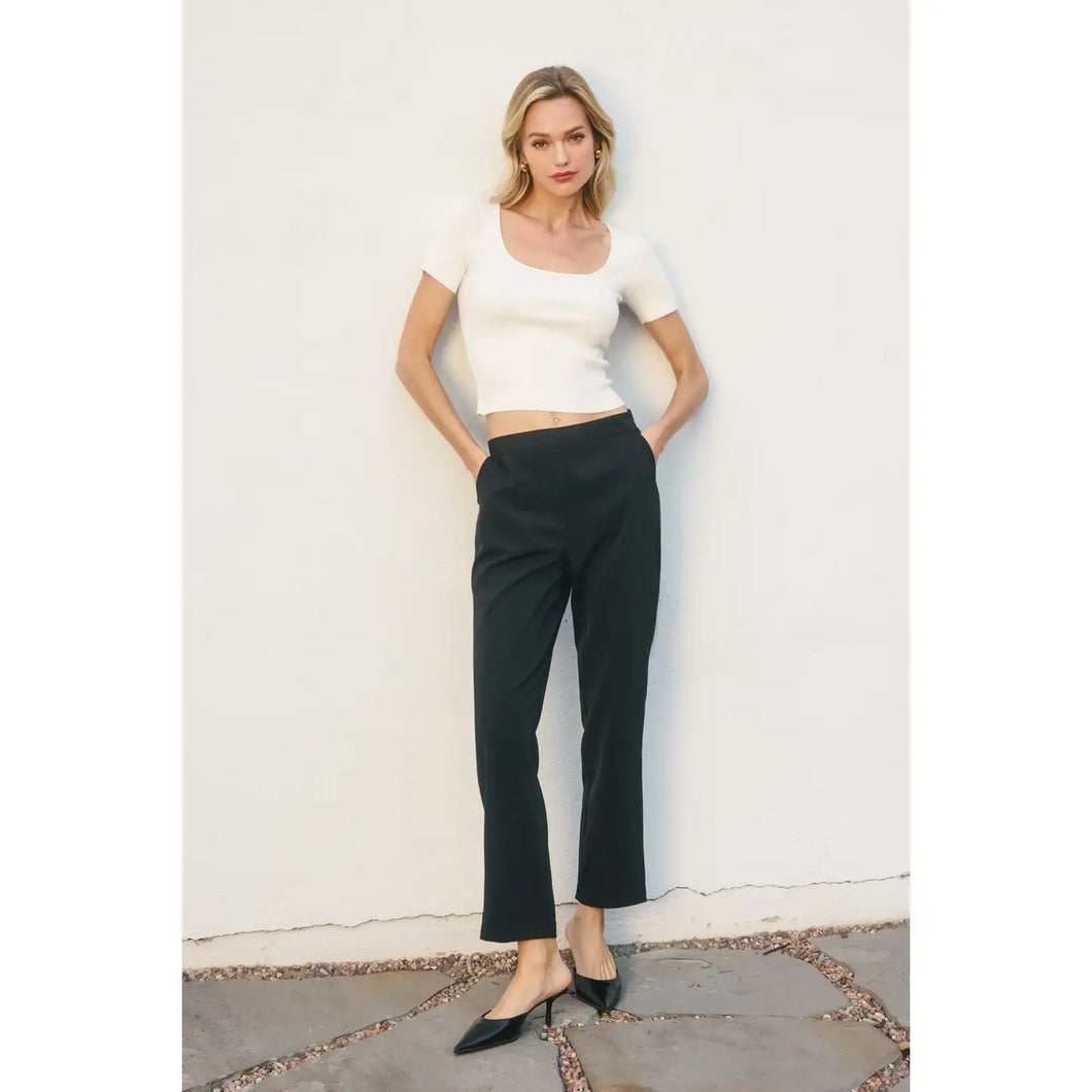 Tapered Trousers - Black