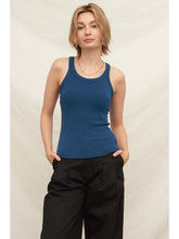 Load image into Gallery viewer, Scoop Neck Tank - Navy
