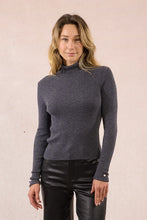 Load image into Gallery viewer, Ribbed Turtleneck - Dark Grey

