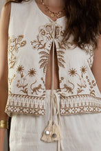 Load image into Gallery viewer, Embroidered Bolero - White
