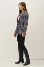 Load image into Gallery viewer, Plaid cardi jacket - Midnight
