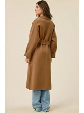 Load image into Gallery viewer, Wrap tie Coat - Brown
