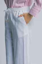 Load image into Gallery viewer, Wideleg Pullup linen pants - White

