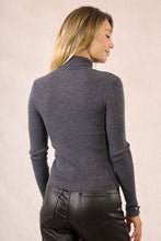Load image into Gallery viewer, Ribbed Turtleneck - Dark Grey
