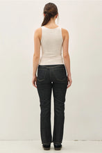 Load image into Gallery viewer, dbl lined v neck tank - oatmeal
