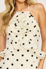 Load image into Gallery viewer, Remy Ruffle Dress - Cream/Black

