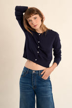 Load image into Gallery viewer, Heart Button cardi - Navy
