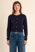 Load image into Gallery viewer, Heart Button cardi - Navy
