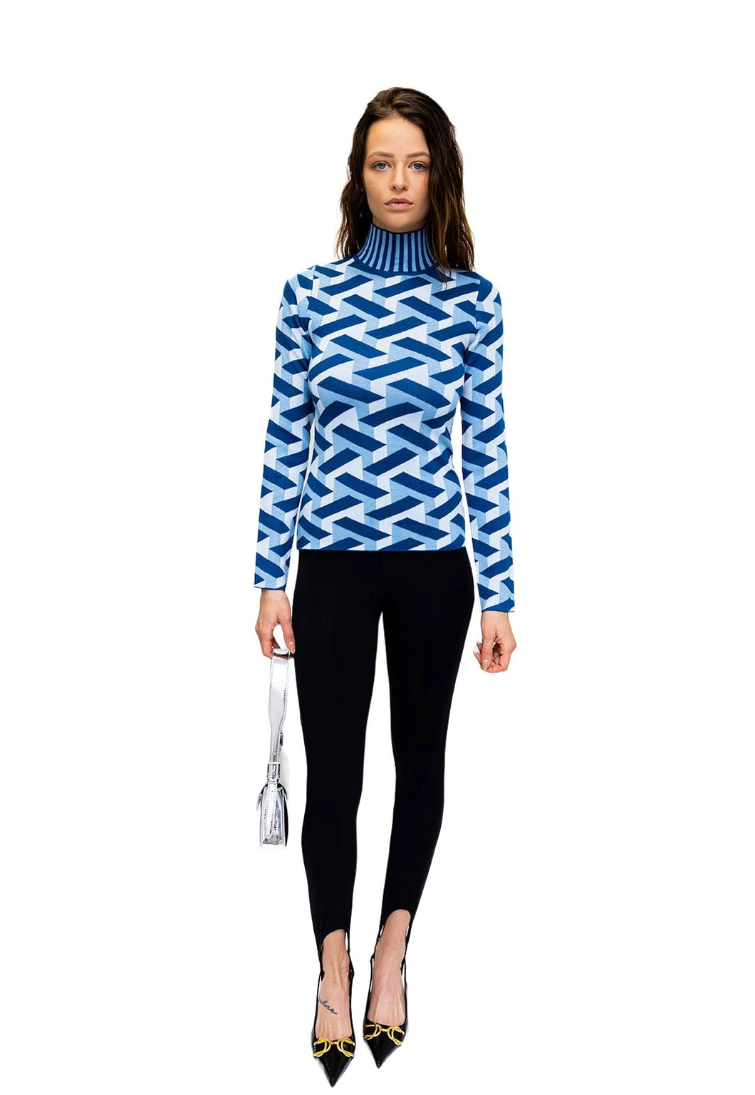 lush ivy knit - blue