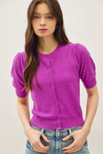 Load image into Gallery viewer, Puff sleeve cardign - Orchid

