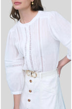 Load image into Gallery viewer, cotton white blouse - white
