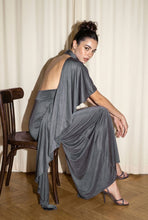 Load image into Gallery viewer, One shoulder Maxi dress - Grey
