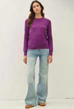 Load image into Gallery viewer, crew neck sweater - Purple
