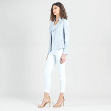 Load image into Gallery viewer, Liquid leather knit jkt - Stone
