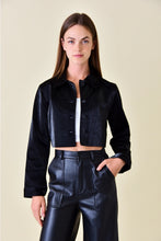Load image into Gallery viewer, Vegan leather jacket - Black
