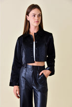Load image into Gallery viewer, Vegan leather jacket - Black
