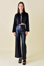 Load image into Gallery viewer, Vegan leather jacket - Black
